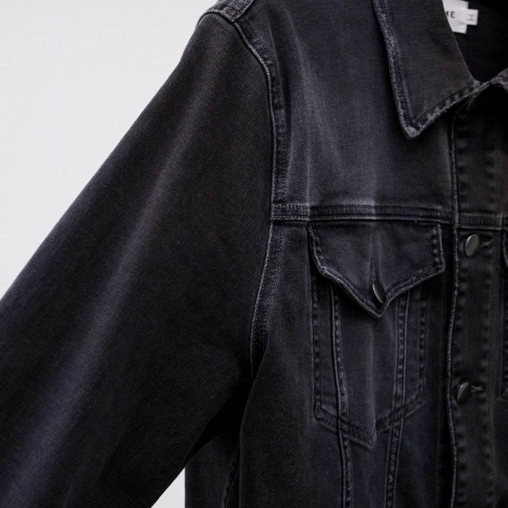 Frame Grey Denim Jacket - Picture 5 of 14